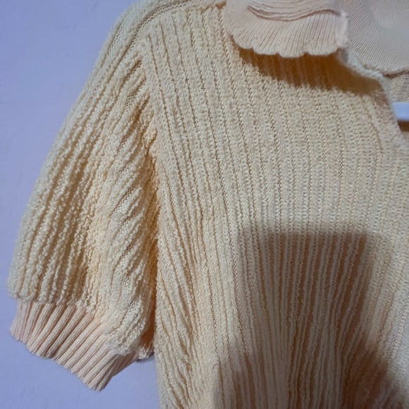 Vintage Yellow Sweater Top - Picture 2 of 5